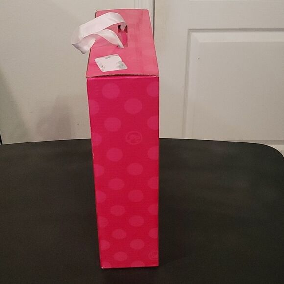 BRAND NEW BARBIE MATTEL BRIGHT PINK   LOGO WOMENS  FLIP FLOP SLIDE SANDAL - Picture 7 of 12